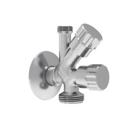 Kombinált sarokszelep Mofém 1/2"-3/4"-3/8"