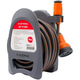 Tömlődob készlet 10m tölő+locsolófej 8 funkció