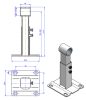 Zárt tágulási tartály fali tartó 3/4", állítható 17–23 cm – BAR-VS34