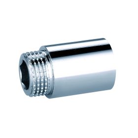 Krómozott réz csaphosszabbító 1/2" × 15 mm