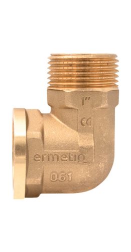 ERMETIQ CW617N sárgaréz könyök 1/2" KB