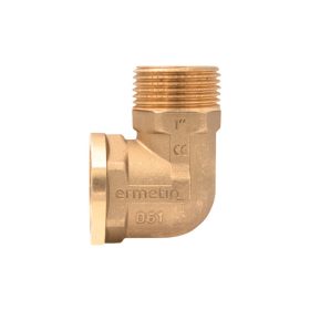 ERMETIQ CW617N sárgaréz könyök 3/4" KB