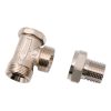 Visszatérő radiátorszelep KM sarok eurokónuszos 1/2"x3/4"