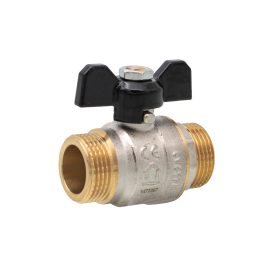   ERMETIQ SCW617N sárgaréz golyóscsap pillangó karos 1/2" KK FIX