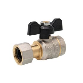   ERMETIQ SCW617N sárgaréz golyóscsap pillangó karos 1/2" BB hollandis