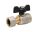 ERMETIQ SCW617N sárgaréz golyóscsap pillangó karos 1/2" BB hollandis