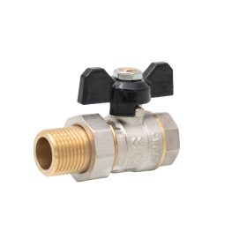   ERMETIQ SCW617N sárgaréz golyóscsap pillangó karos 1/2" KB hollandis