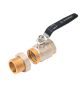 ERMETIQ SCW617N sárgaréz golyóscsap karos 5/4" KB hollandis