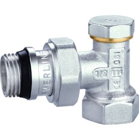   Radiátor szelep kézi 3/8" sarok visszatérő gumi tömítéssel