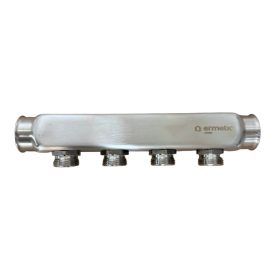  Adapteres osztótest 1" 10 körös 3/4" INOX (vizes)