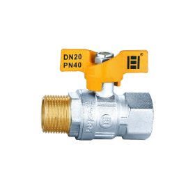 Gáz golyóscsap pillangó karos 3/4" KB fix