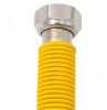 Nyújtható rozsdamentes acél (INOX) gáz flexi cső 3/4"KB x 220-440mm kazán bekötéshez