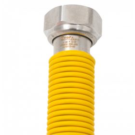  Nyújtható rozsdamentes acél (INOX) gáz flexi cső 3/4"KB x 220-440mm kazán bekötéshez
