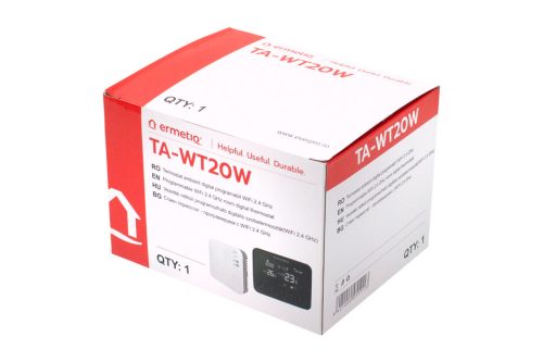 ERMETIQ TA-WT20W WiFi vezeték nélküli programozható digitális szobatermosztát