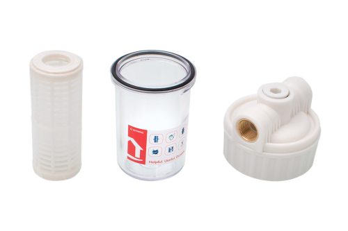 Ermetiq komplett vízszűrő 1/2" x 5" mosható 50 μm szűrőbetéttel – 10 bar
