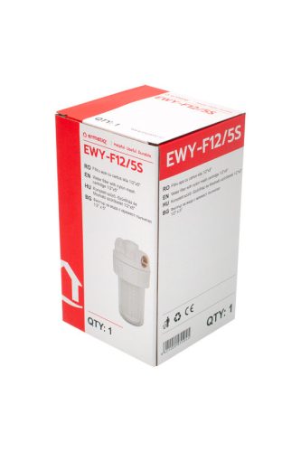 Ermetiq komplett vízszűrő 1/2" x 5" mosható 50 μm szűrőbetéttel – 10 bar