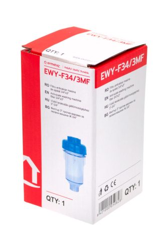 Ermetiq 3" polifoszfátos vízszűrő mosógéphez 3/4" – vízkő elleni szűrő