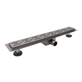 Rozsdamentes,zuhanyfolyóka 40cm  Classic/Antracit